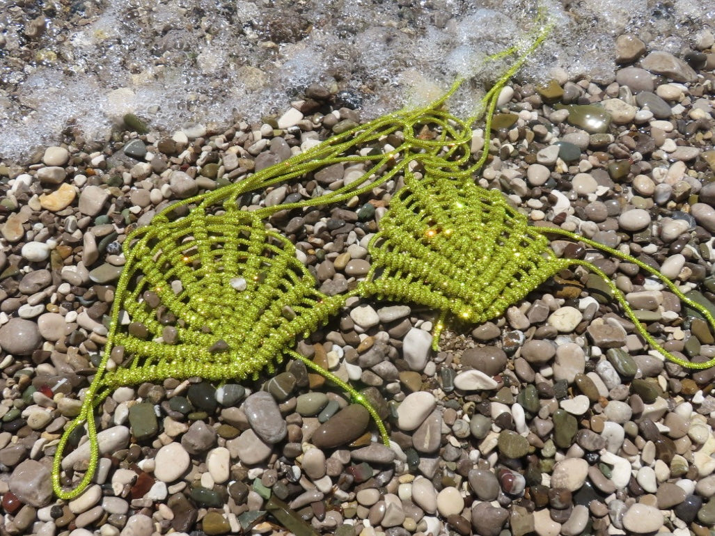 Bra conchiglia giallo
